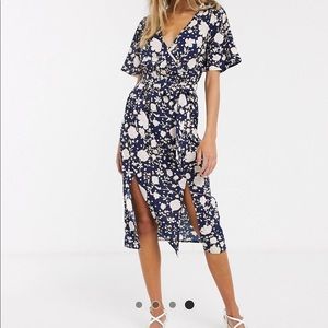 ASOS wrap midi dress